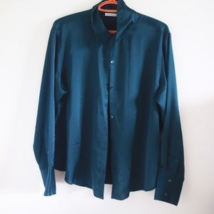 Satin Dress Shirt | Abercrombie and Fitch | Size L